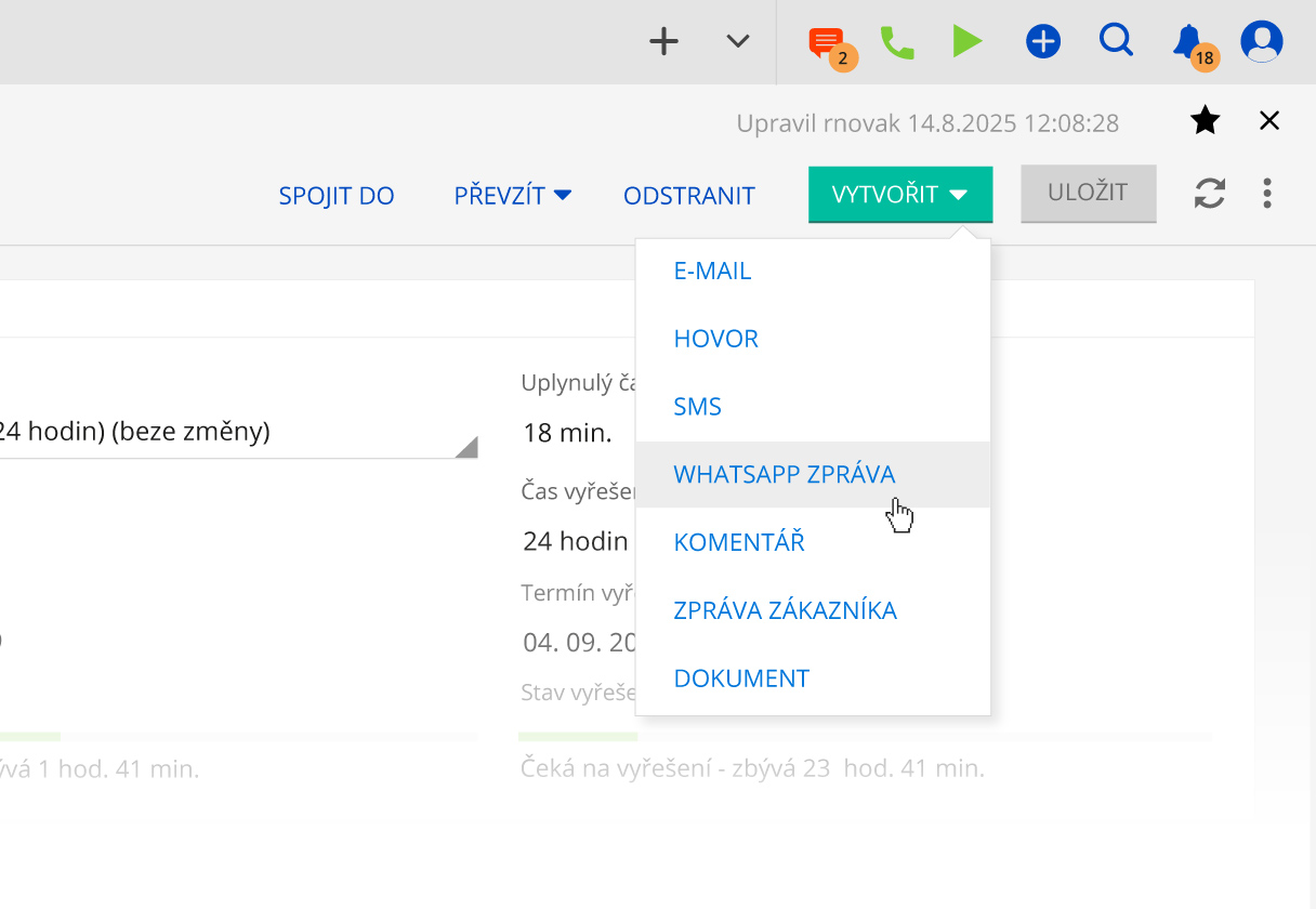 Komunikační kanály v systému Montodo zahrnující hovory e mail webchat SMS a sociální sítě pro efektivní a flexibilní komunikaci s klienty.