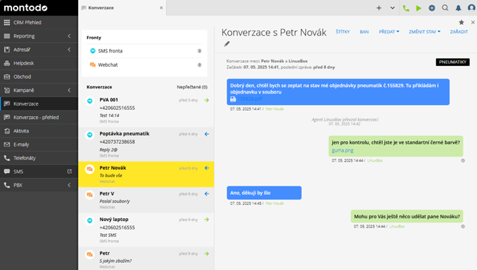 Všechny komunikační kanály v systému Montodo pro odbavování ticketů a realizaci kampaní z jednoho místa s rychlejší odezvou nižšími náklady a efektivnějším workflow.